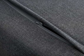 Dizajnová rozkladacia pohovka Bleddyn 140 cm sivý zamat