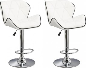 2x Barová stolička Hawaj CL-3227 biela