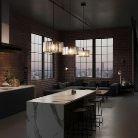 Toolight Toolight, stropné svietidlo 1xE27, APP1651-6CP, čierna, OSW-01227