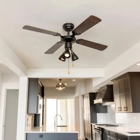 ZEVENTI - Stropný ventilátor ZURRIOLA 3xGU10/50W/230V