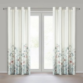 ZATEMŇOVACÍ ZÁVES NA KRÚŽKOCH ELIA 140X250 CM KVETY