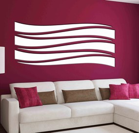 Zrkadlová nálepka na stenu čiary | HELGA: Zrkadlo Silver Plexisklo 30 x 15 cm 2873-9396 OX007- 3D modern stickers