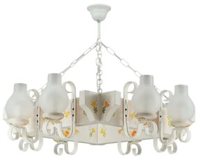 Brilagi - Luster na reťazi QUEEN 8xE14/40W/230V buk/krémová