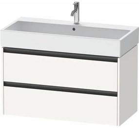 DURAVIT Ketho 2 závesná skrinka pod umývadlo, 2 zásuvky, 984 x 460 x 549 mm, biela super matná, K25278084840000