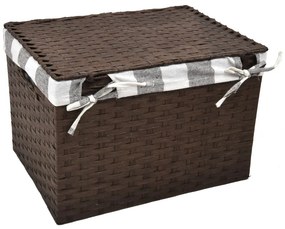 Úložný box s vekom hnedy Rozmery (cm): 43x32, v. 30