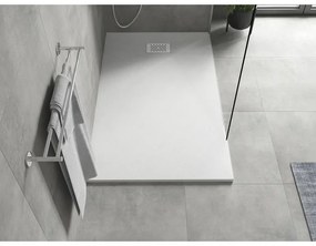 Mexen Hugo, obdĺžniková sprchová vanička SMC 150 x 90 cm, biela, biela krytka, 42109015-W