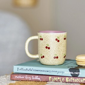 Bloomingville Keramický hrnček Cherry Cup Nature 170 ml