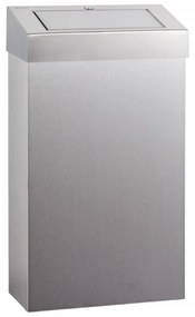 Závesný odpadkový kôš s vekom Stella II, 27 l, matný nerez