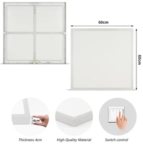 Brilagi - LED kúpeľňové svietidlo FRAME LED/50W/230V 3000/4000/6000K 60x60 IP44