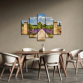 Obraz - Levanduľové cesty (150x105 cm)