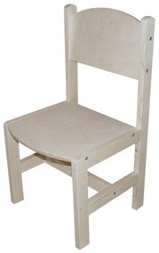 Bestent Detská drevená stolička s operadlom