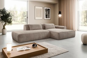 XXXLutz ROHOVÁ SEDAČKA, plast, textil, kompozitné drevo, taupe MID.YOU - Sedačky - 000694009636