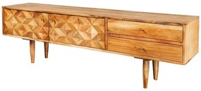 Dizajnový TV stolík Halia Honey 145 cm akácia