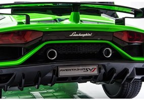 LEAN CARS  ELEKTRICKÉ AUTÍČKO LAMBORGHINI AVENTADOR - NELAKOVANÉ - ZELENÉ - 2x45W - 1x12V7Ah - 2021