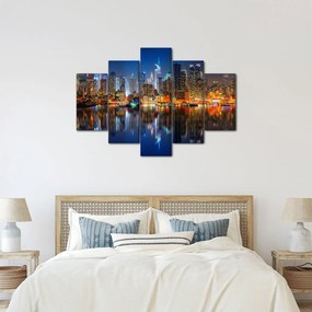 Obraz Manhattanu v noci (150x105 cm)