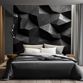 Gario Fototapeta Abstraktné tmavé betónové tvary Materiál: Vliesová, Rozmery: 200 x 140 cm