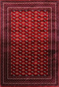 Koberec Abu Dhabi 6276 RED – červený vzorovaný obdĺžnik Rozmer: 200x290 cm