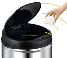 Bezkontaktný Jumbo koš XL 50 litrov strieborna