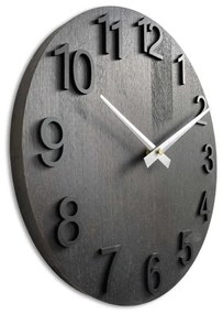 Dizajnové nástenné hodiny z masívneho dreva I SENTOP MAS017-3169-hands/silver