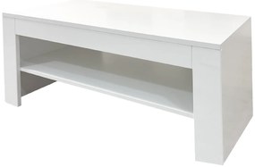 Konferenční stolek Selene 41 90 cm bílý lesk