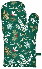 Forbyt Kuchynská chňapka Zelené Vianoce, 18 x 28 cm