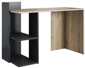 Písací stôl MARLO dub artisan/antracit