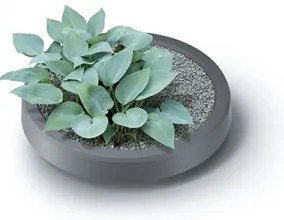 Sud na dažďovú vodu, priemer 59,3 cm, 240 l, sivá