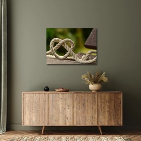 Obraz srdce z lana (70x50 cm)