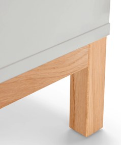 Plochá odkladacia skrinka do kúpeľne »Eklund«, svetlosivá