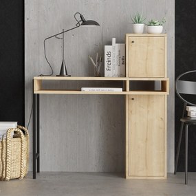 PC stolík Aliex 1 (Dub + Čierna). Akcia -20%. Vlastná spoľahlivá doprava až k Vám domov. 1073558