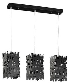 ONLI - Luster na lanku FORESTA 3xE27/15W/230V čierna