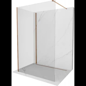 Mexen Kioto sprchová stěna Walk-in 135 x 70 cm, transparentní, růžové zlato - 800-135-212-60-00-070