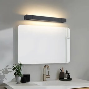 Brilagi-LED Kúpeľňové osvetlenie na zrkadlo AQUA LINE LED/12W/230V 45 cm IP44 čierne