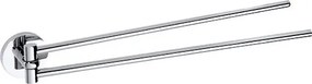 Bemeta Design OMEGA: Držiak uterákov, 420 mm, dvojitý, otočný - 104204191