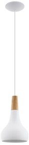 Eglo 901177-Luster na lanku SABINAR 1xE27/60W/230V pr.18cm biela