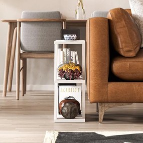 Odkladací stolík Houseland Lazena biely