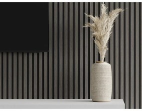 Mexen Lam-F, akustické stenové lamely 275 × 30 cm, plstený podklad 8 mm, technická dyha, dub ónyxový, S105-275307-3015-010