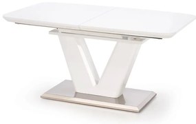 Rozkladací stôl Mistral 160/220x90cm Mdf/Oceľ – Biely