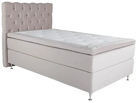 Furudal 120 boxspring posteľ béžový zamat čelo Sarna