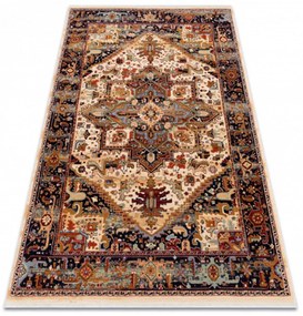 Vlnený kusový koberec Keshan béžový 80x145cm
