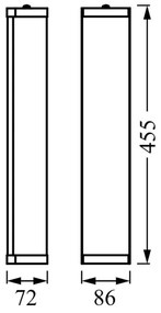 Osram - Kúpeľňové nástenné svietidlo BATHROOM CLASSIC 3xE14/12W/230V IP44