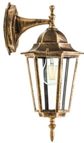 Vonkajšie nástenné svietidlo 1xE27/60W/230V IP44 zlatá