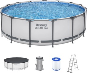 BESTWAY Steel Pro Max Bazén 457 x 122 cm, kartušová filtrácia 56438