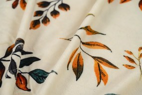 Mikroplyšové obliečky AUTUMNA krémové Rozmer obliečky: 70 x 90 cm | 140 x 200 cm