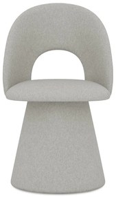 Svetlosivé čalúnené jedálenské kreslo Kalo – Makamii