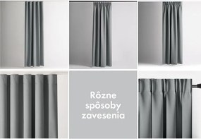 Zatemňovací záves blackout RESTILO strieborný 140 x 245 cm 1 ks