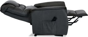 Polohovacie kreslo sivé, elektrické TV-1171 GREY2