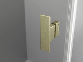 Mexen Mist L, výklopné sprchové dvere 110 cm, číre sklo, zlatá matná, 8A4L-110-000-55-00