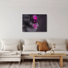 Sklenený obraz ženy (70x50 cm)