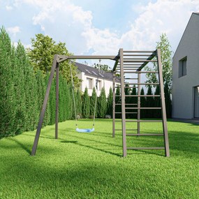 Marbo Sport Oceľová konštrukcia na záhradnú hojdačku s preliezačkou / rebrinami MARBO MO-Z6